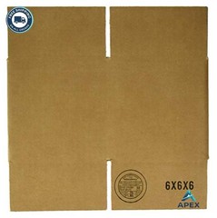 Corrugated Shipping Boxes 6x6x6 Kraft 25 Pack For Moving Packing