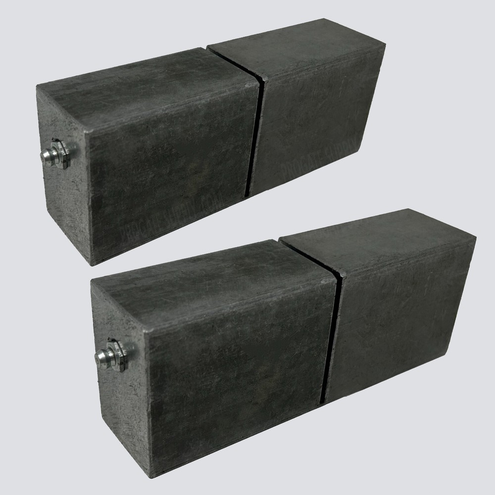 6″ Square Barrel Hinge Heavy Duty Weld on for Metal Gates / Doors | Pair