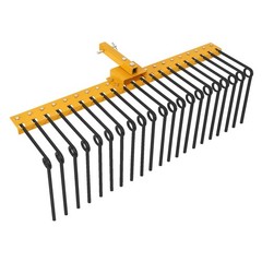 60″ Landscape Rake | Fits 2″ Receiver, for Lawn Tractors & ATV/UTV