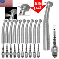 1-10 KaVo Style Dental Fiber Optic High Speed Handpiece 6Hole LED Coupler YD6