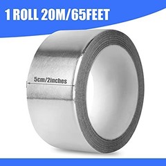 Aluminum Foil Tape 2″ x 65ft | 3.9 Mil High-Temp HVAC Tape for Ductwork & Vents