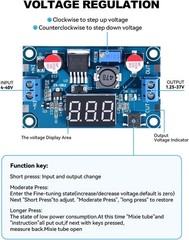 DC-DC Buck Converter Adjustable Voltage Regulator 4-40V 1.25-37V LED Pack of 2