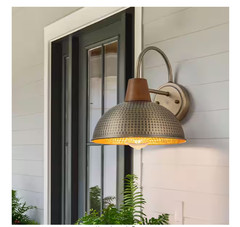 LLHZSY Acerbis 10.24in Antique Brass Farmhouse Gooseneck Outdoor Wall Sconce