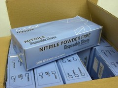 Acti-Seal Powder Free Latex Rubber Gloves XL (10 boxes / 1 Case/ 1000 Gloves)