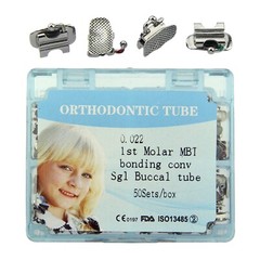 200Pcs Orthodontic Buccal Tubes Tubo Ortodoncia 1st 2nd Molar Roth MBT Brackets