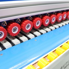 Straight Line Automatic Edge Banding Machine 110V Double-sided Adhesive Coating
