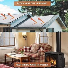 5MM Reflective Aluminum Foil Insulation Perforated Attic Roof Radiant Barrier US