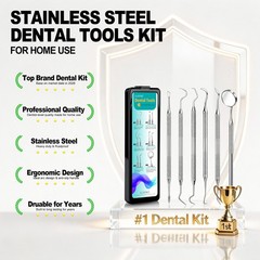 Dental Tools, Dental Pick for Teeth Cleaning, Stainless Steel Hygiene Kit