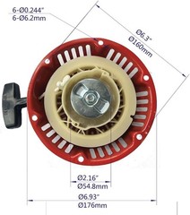 Recoil Starter Assembly for GX120 GX160 GX200 159cc 196cc 200cc 212cc 224cc Engi