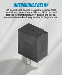 4 Packs 30A Starter Relay,4 Pin 12V,Multi-Purpose Automotive Relay,Automotive