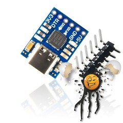 USB-C TTL Converter USB-C UART Converter CP2102 USB-C Serial Converter 3.3V 5V RX