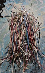 Scrap Insulated Copper Wire Lot – 6 lbs 9 oz – Harness Wire with Connectors