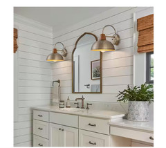 LLHZSY Acerbis 10.24in Antique Brass Farmhouse Gooseneck Outdoor Wall Sconce