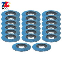 20 Pack Zirconia Flap Discs 4-1/2″ for Angle Grinder 80 Grit T29 Flapper Wheels