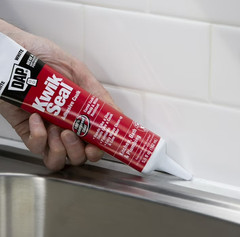 Kwik Seal 5.5 oz. White Kitchen and Bath Adhesive Caulk