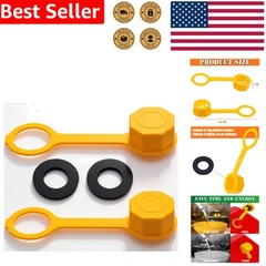 Durable 2-Piece Yellow Gas Can Vent Caps – Effortless Replacement Solution