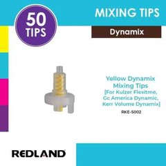 REDLAND Yellow Dynamix Mixing Tips (Kulzer Flexitime, Gc America Dynamic, Kerr)