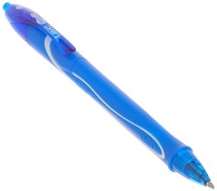 BIC Gelocity Quick Dry Blue Gel Pens, Medium Point 12 Count (Pack of 1),