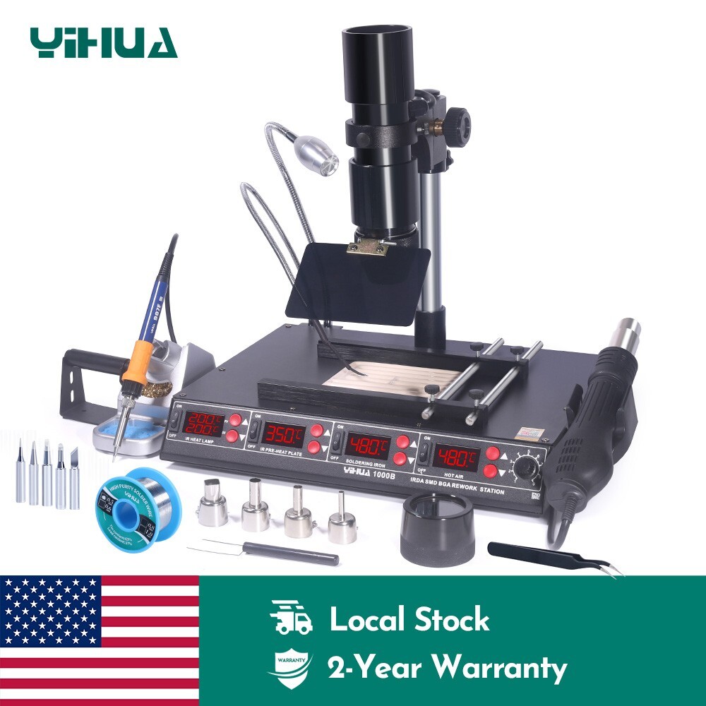 YIHUA IR Infrared BGA, Preheater, Soldering Station and Hot Air Rework Station