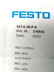 New FESTO SLT-6-30-P-A 170551 Cylinder