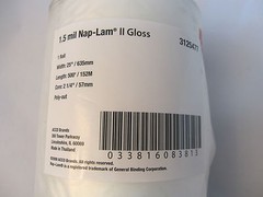NEW GBC Nap-Lam Il Gloss Laminating Film 1.5 mil 25″X500′ Poly-Out 3125477