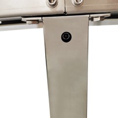 177×15.7in PVC Conveyor Belt System w/Double Guardrail for Packing Shipping
