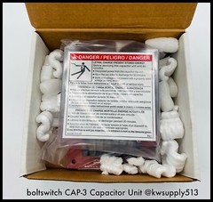 CAP-3 ~ Boltswitch CAP-3 120VAC In / 170VDC Out Capacitor Unit ~ Sealed Surplus
