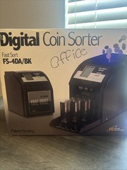 Royal Sovereign FS-4DA/BK Fast Sort 4-Row Auto Coin Sorter Counter NEW