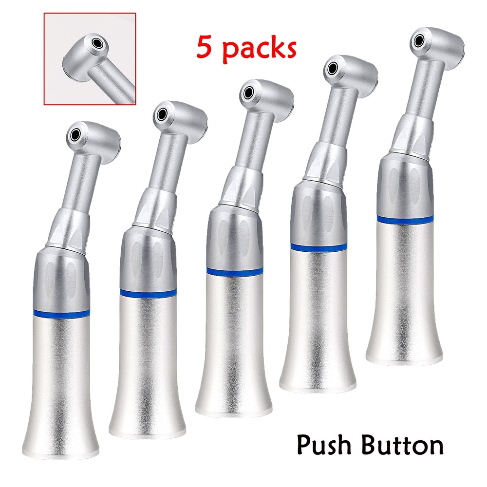 Dental Low Slow Speed Handpiece Contra Angle Push Button Fit E-Type Motors