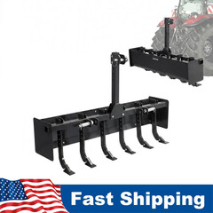 55 Inch Heavy Duty Box Blade for Tractor 6 Adjustable Shanks CAT 0-1 Compatible