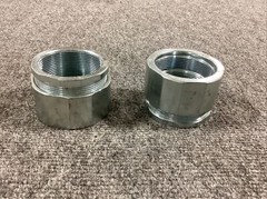 2-INCH THREE PIECE CONDUIT COUPLINGS (LOT OF 2)