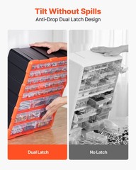 VEVOR 39-Drawer Storage Organizer Plastic Drawer Parts Storage Cabinet Stackable