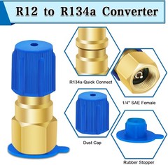 A/C Retrofit Valve Kit Refrigerant Retrofit Valve Set with R12 to R134A Low Side