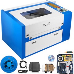 🔥 50W CO2 Laser Cutter Engraver Cutting Engraving Machine LCD Display 20×12″