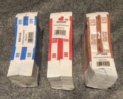 Pap-R Products Currency Straps Red $500, Blue $100 & Brown $5000 (1000 PC EACH)