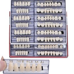 10-Box Dental Acrylic Resin Denture 22# A1 Full Sets Teeth Upper Lower Shade HOT