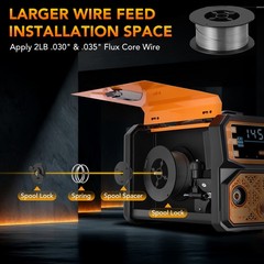110V Heavy Duty Welding Machine 145A 3-IN-1 Gasless MIG Stick Lift TIG