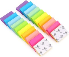 20 Pads Sticky Notes 10 Colors 100 Sheets Small Memo Notes 1.5×2 Inch