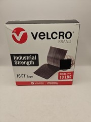 VELCRO Brand Heavy Duty Tape 16 Foot Roll,up to 10 lbs 1-1/2in Width, Black