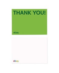eBay Thank You Cards – Red, Blue, Green and Yellow 5.5” x 4”