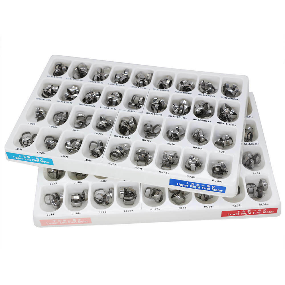 108 sets dental orthodontic 1st bands with U/3 L/2 buccal tube Roth 022 31#-44#