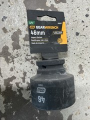 GearWrench 84857 Standard Impact Socket 46mm 3/4″ Drive 6 Point