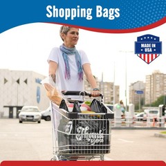 1000 Black Thank You T-Shirt Bags 12″ x 6.5″ x 21″ Plastic Grocery Shopping Bags