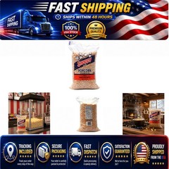 Yellow Popcorn Kernels for Popping, Non-GMO, 12.5 lb Bulk Bag