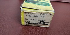 65 PIECES ~ 6-32 x 3/8” Hex Socket Head Allen Cap Screws USA🇺🇸HOLO-KROME