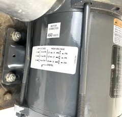 WEG, ELECTRIC MOTOR, 00136XT3E56C, 1 HP 3450/2875 RPM EXPLOSION PROOF CLEAN USED
