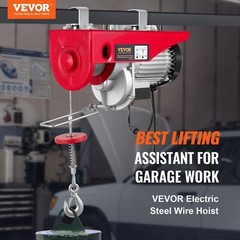 1150W 110V Electric Steel Wire Winch w/ Wireless Remote Control 1320lbs Capacity