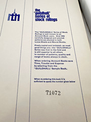 Vintage Guildhall Series of Stock Rulings Account Book T1072 United Kingdom