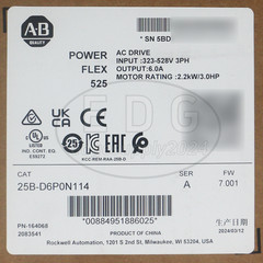 AB 25B-D6P0N114 PowerFlex 525 2.2kW (3Hp) AC Drive Variable Frequency Drives