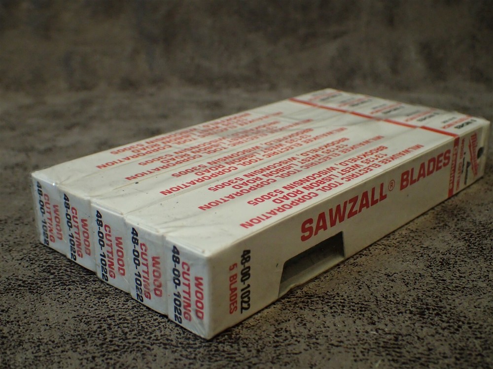 Vintage (25-pk) 48-00-1022 Milwaukee 6T, 3/4″ SAWALL Blades 6″ OAL, NOS (BN37)
